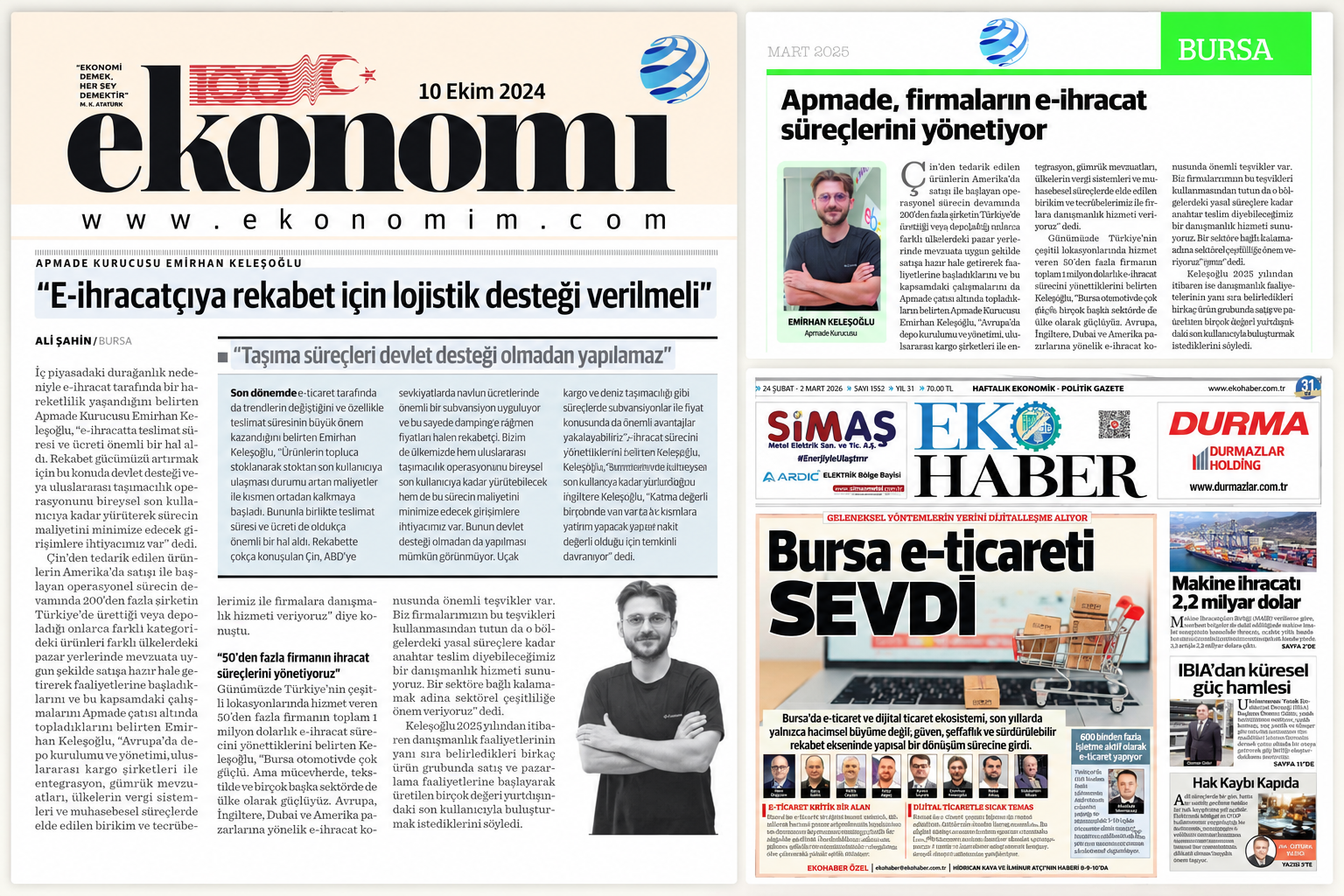 Global E-Ticaret Deneyimimiz Basında.